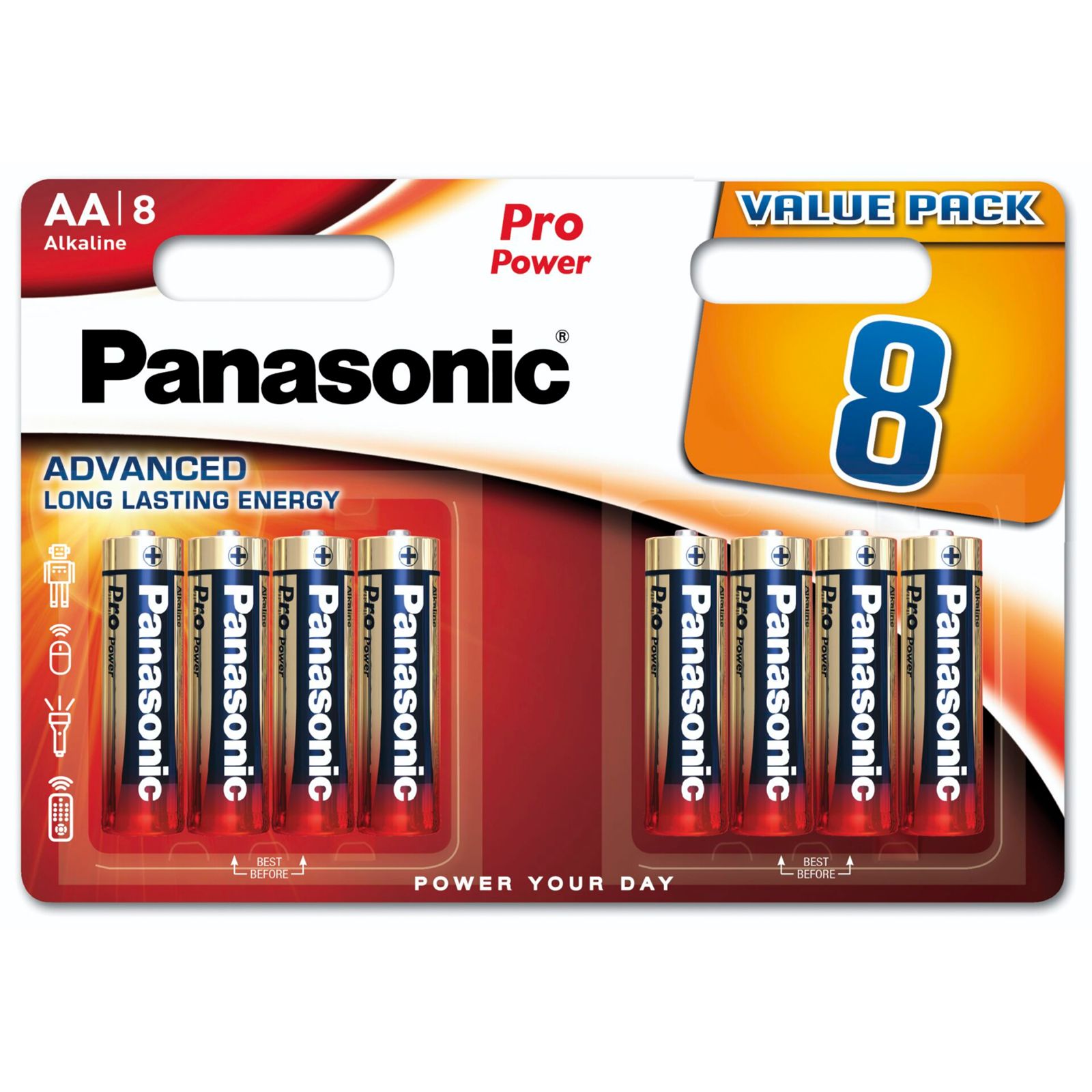 1x8 Panasonic Pro Power LR 6 Mignon AA