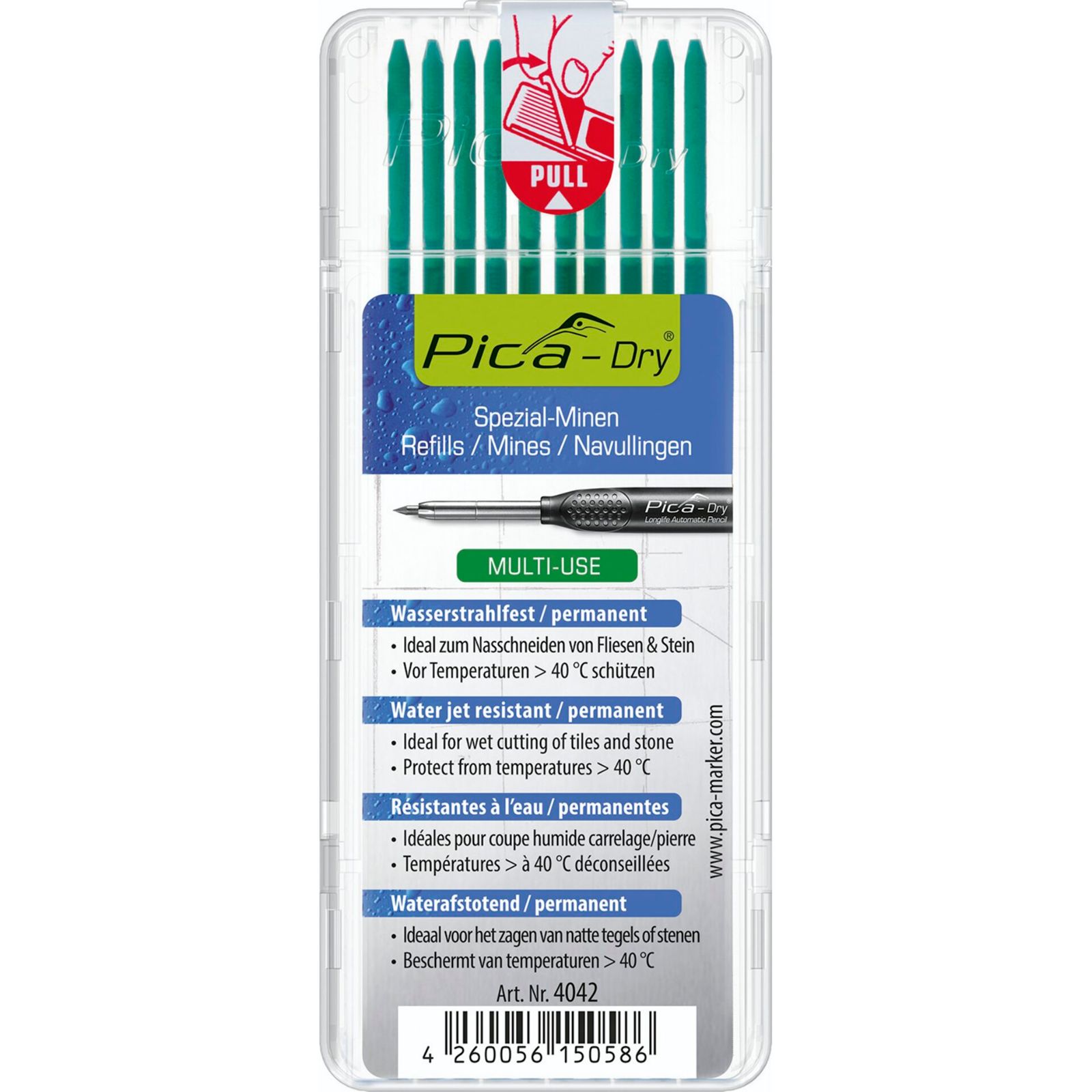 Pica DRY Minen-Set grün