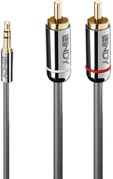 Lindy Jack 3,5mm - RCA (Cinch) kabel x2 10m stříbrný (35337)