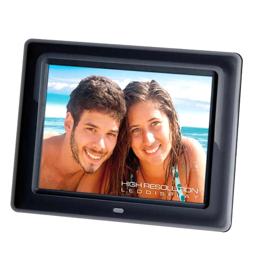 Fotorámeček Trevi, DPL 2218 BK, LED displej 8 , vestavěný reproduktor, dálkový ovladač, 5 V, barva černá