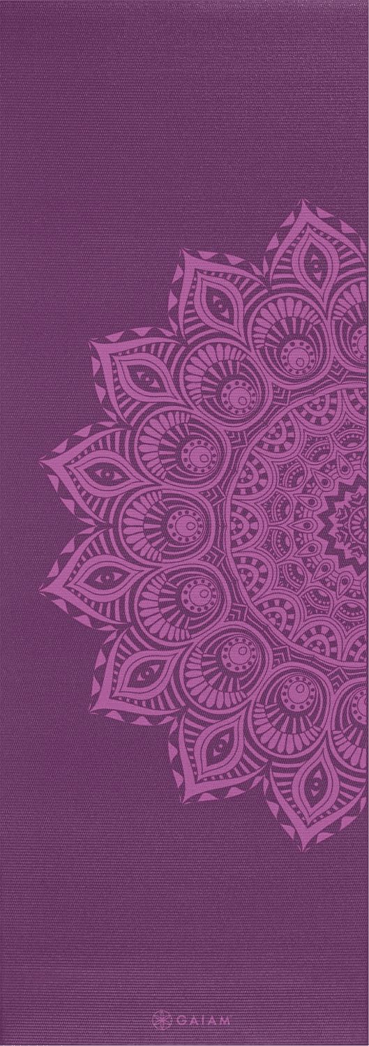 Gaiam Purple Mandala Yoga Mat (62202)