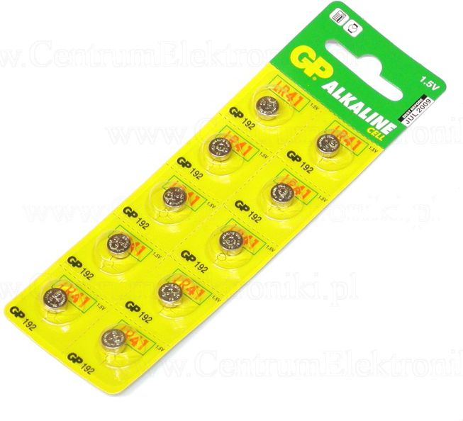 GP Cell Battery LR41 10 ks.
