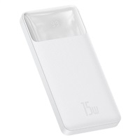 PowerBank Baseus Baseus Bipow Powerbank s 10 000 mAh 15 W White (Overseas Edition) + USB -A kábel - Micro USB 0,25 m biela (PPBD050002)