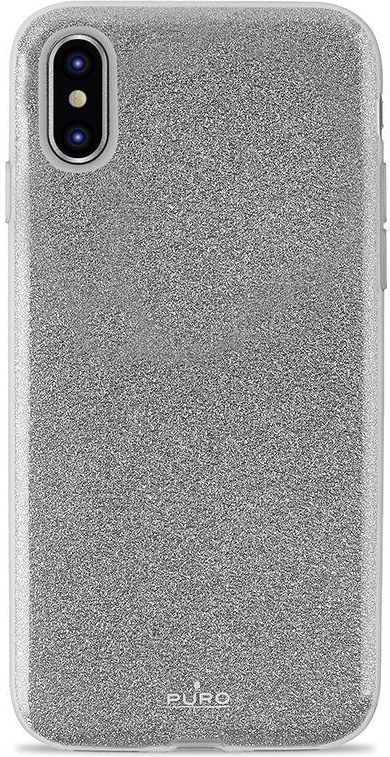 Kryt Puro PURO Glitter Shine - iPhone Xs Max Case (stříbrný)