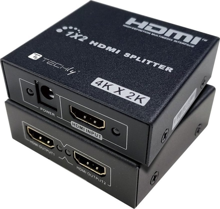 Rozbočovač HDMI 1x2 4K*30Hz Aktivní rozbočovač HDMI Techly