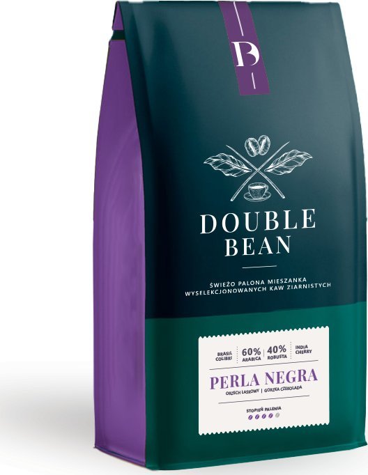Bean Double Bean Perla Negra Špeciálna zrnková káva 1 kg