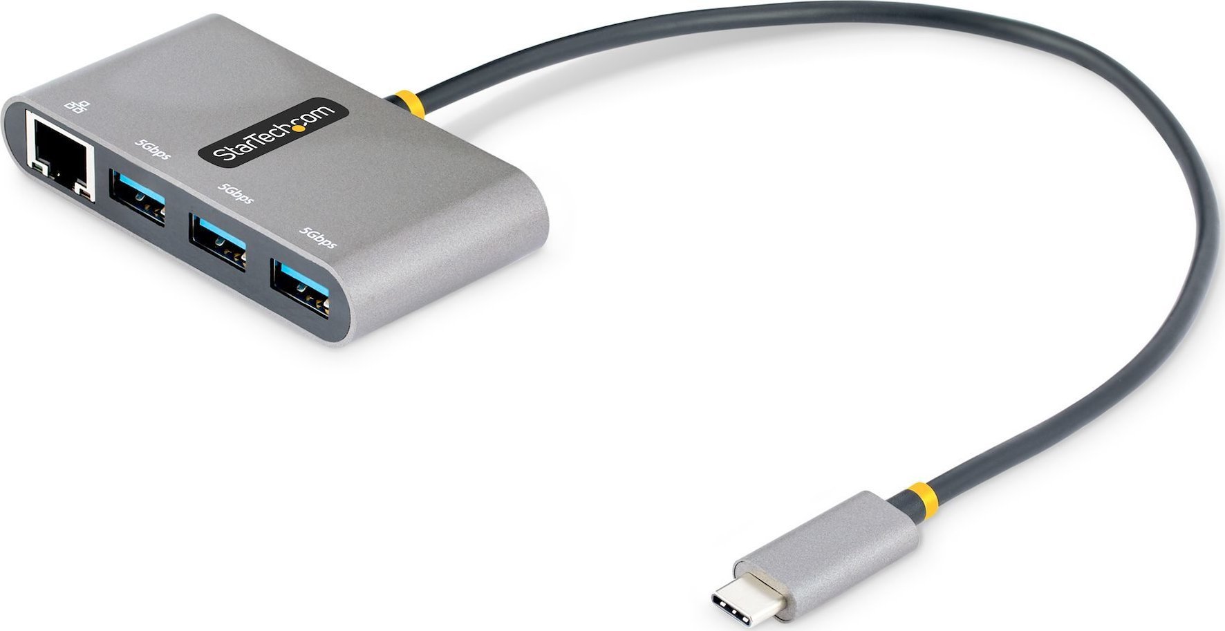 Hub USB StartEch USB Hub StartEch USB-C 3-Port Ethernet 3x USB-A