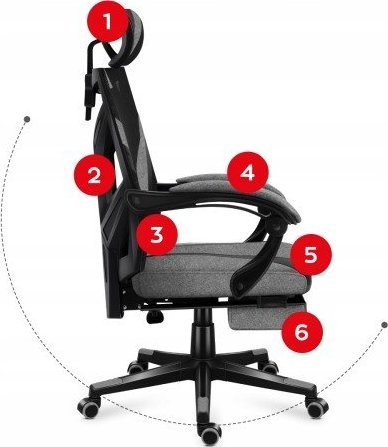 Huzaro křesla Gaming Charchir Huzaro Combat 5.0 Grey