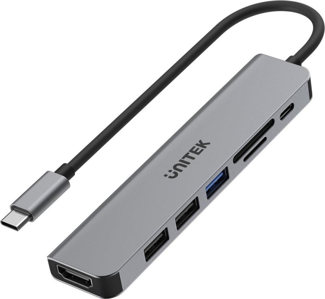 UNITEK HUB USB-C H1118A; USB-A x3  USB-