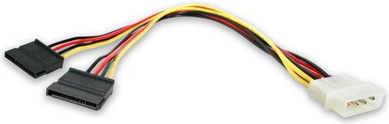 StarTech.com 12in LP4 to 2x SATA Power Y Cable Adapter - Molex to to Dual SATA Power Adapter Splitter - Adaptér napájení - 4 pinové interní napájení (M) do SATA napájení (F) - pro P/N: BRACKET125PTP,
