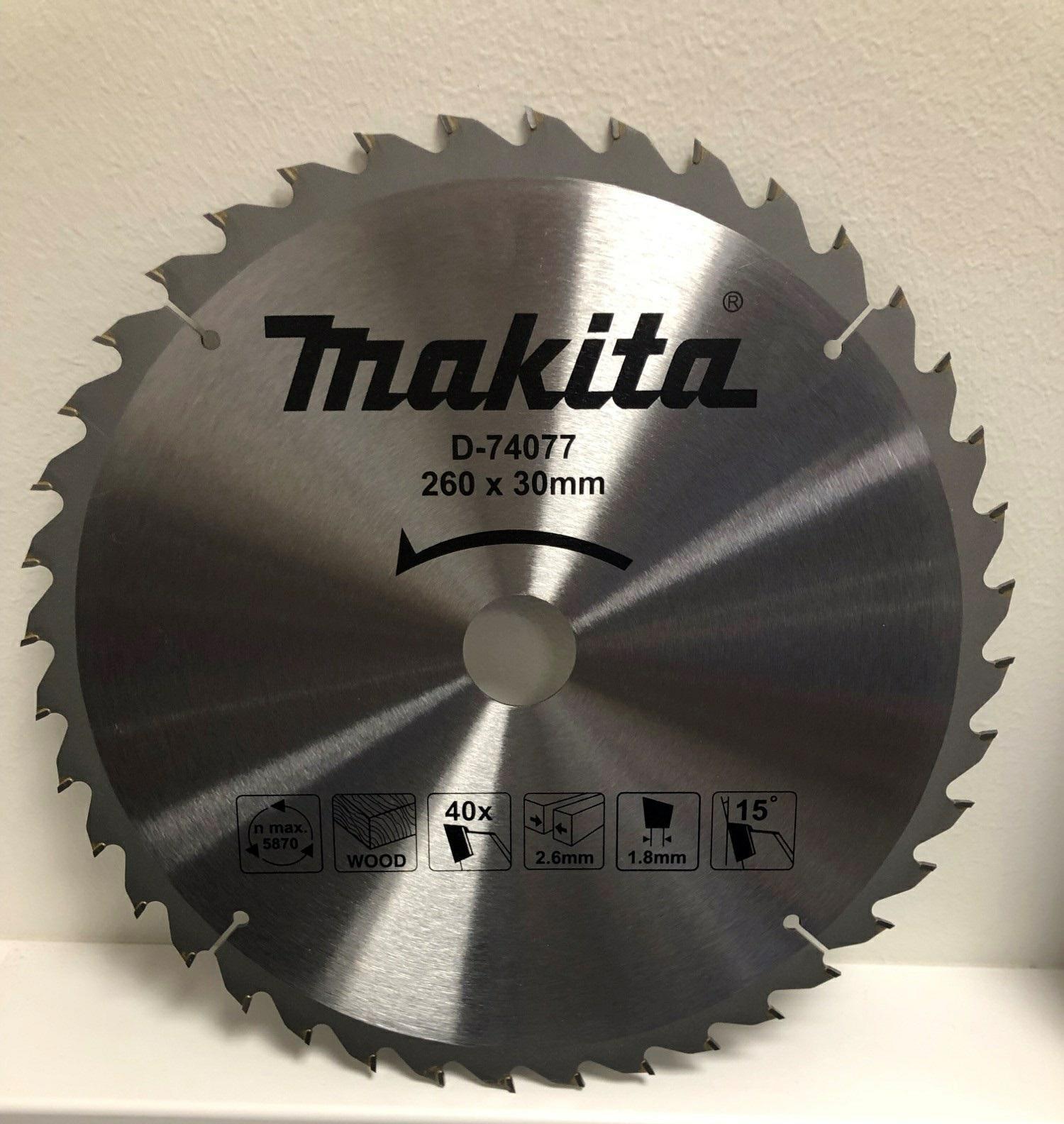 Makita cirkulární pila 260x30x 40z MD-74077