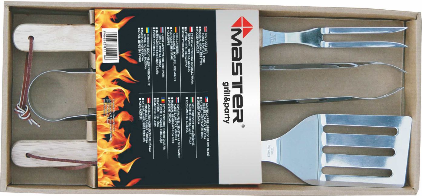 Master Grill & Party Súprava príslušenstva ku grilu, 3 ks. (MG110)