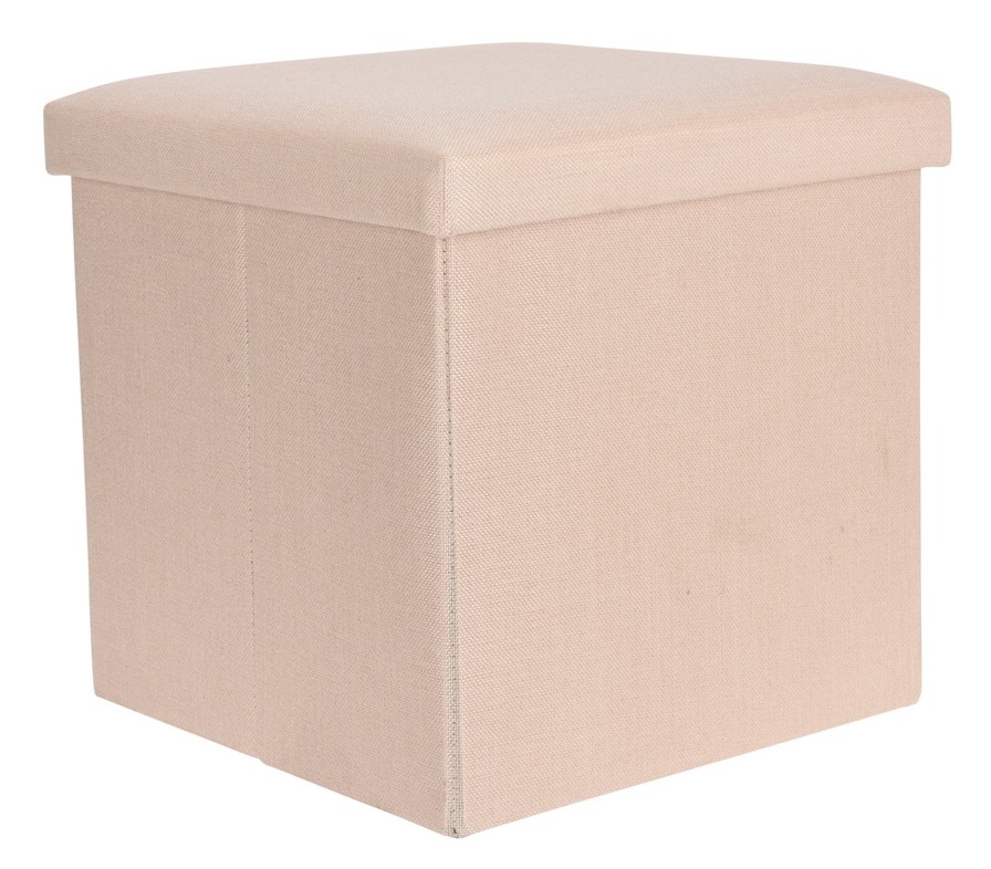 HOMESTYLING Taburet / podsedák s úložným prostorem béžová KO-101000530bezo
