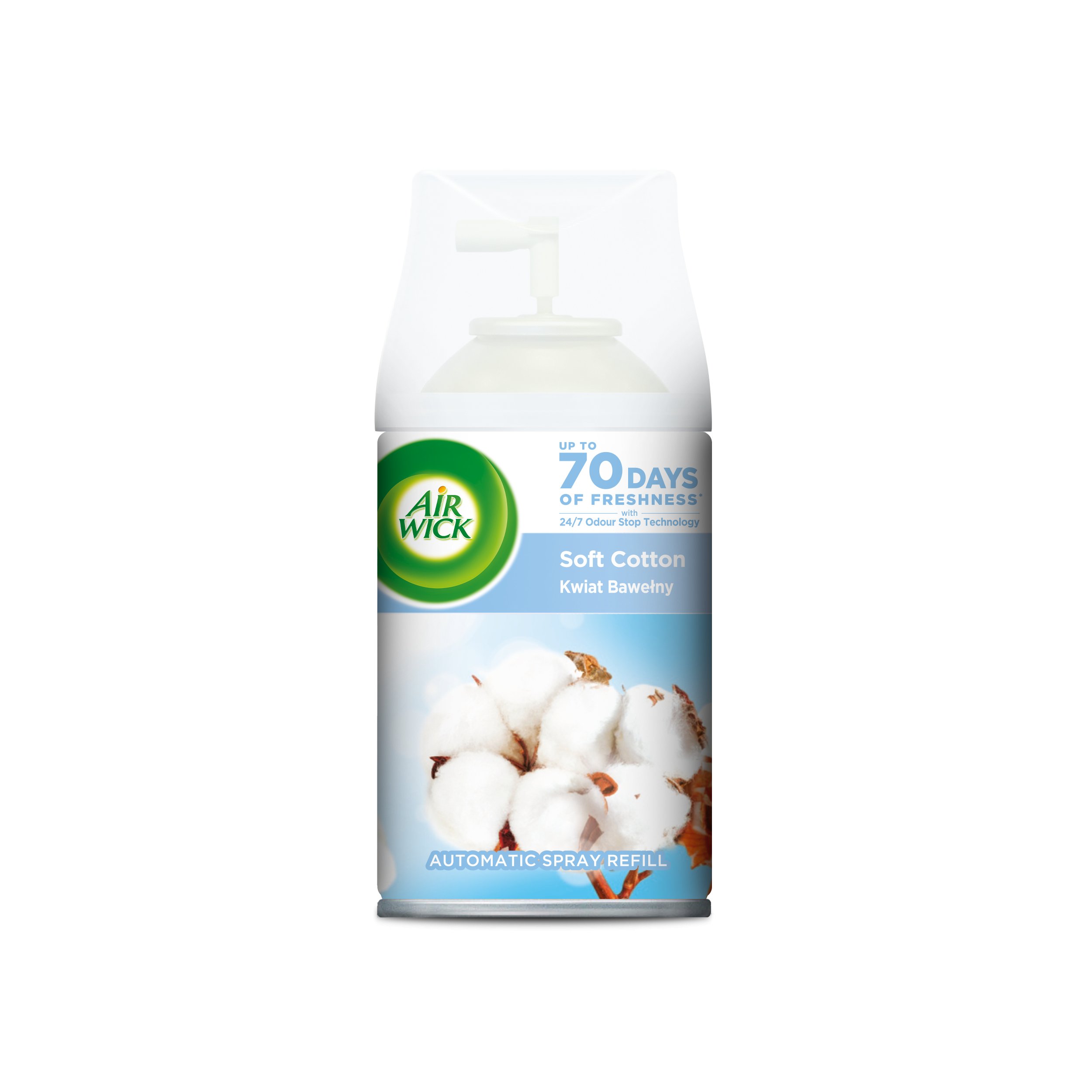 Air Wick Aut.Spray náplň Pure Jemná bavlna 250ml