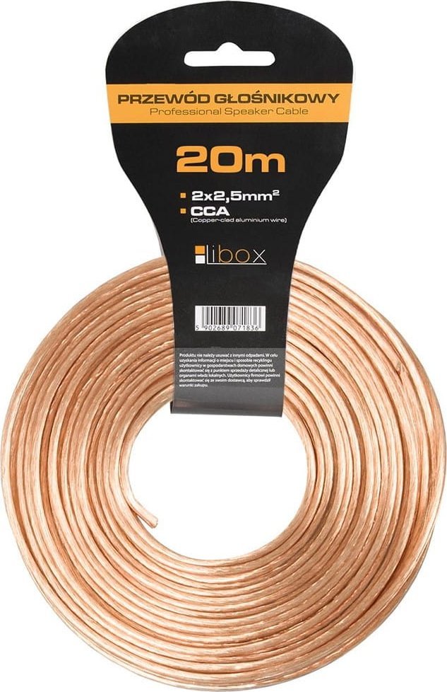 Libox kabel Reproduktorový kabel 2x2,50 LB0009-20 LIBOX