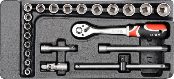 Vložka Yato Tool s příslušenstvím 22 ks. (YT-5542)