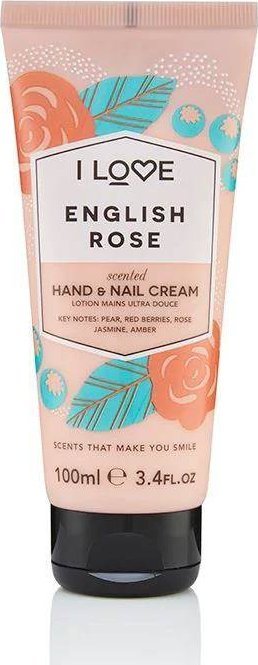 I love I Love Scented Hand & Nail Cream hydratačný krém na ruky a nechty English Rose 100 ml