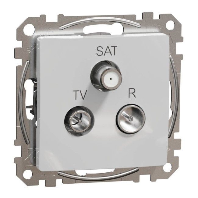 R-TV-SAT zásuvka Schneider Electric Sedna Design&amp;Elements hliník