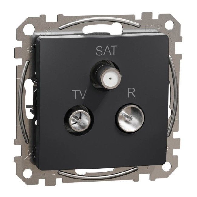 R-TV-SAT zásuvka Schneider Electric Sedna Design&amp;Elements antracit