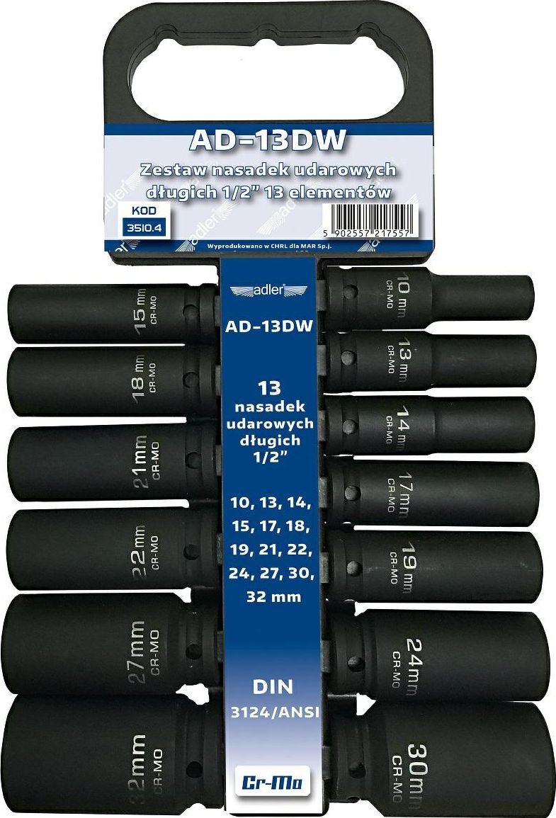 Nástavce Adler Impact 13ks. (3510,4)