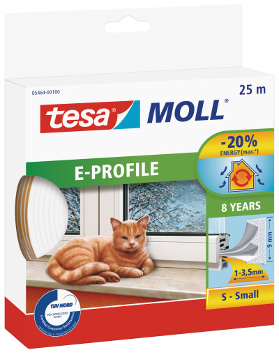 TESA TĚSNĚNÍ BÍLÉ E - 25m 9mm