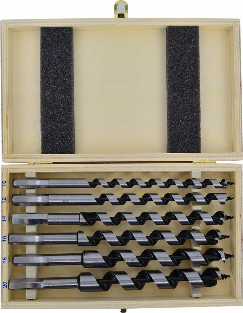 AWTOOLS vŕtačka AWTOOLS SADA VRTÁKOV DO DREVA. 6 ks. 10-20/230 mm