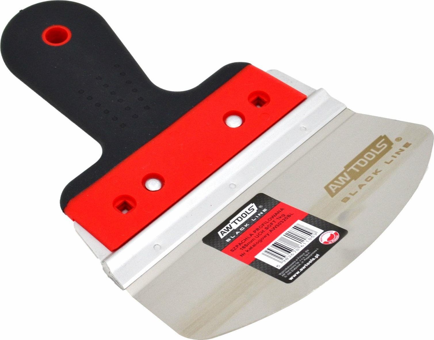 AWTools ŠPACHTLE NA TMEL 165mm PRYŽOVÁ RUKOJEŤ