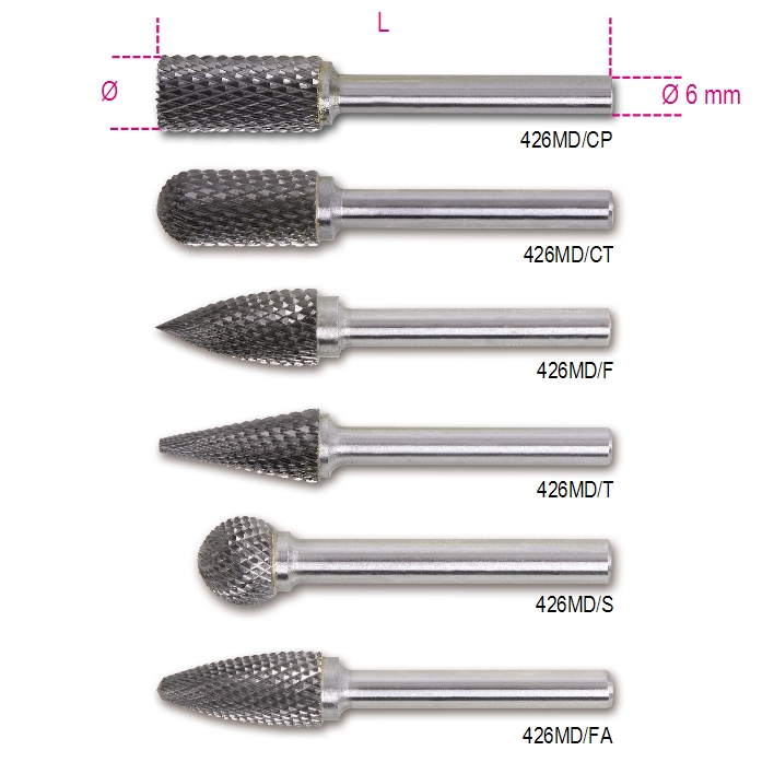 Beta Tools Karbidový rotačný pilník 8mm (426MD/F8)
