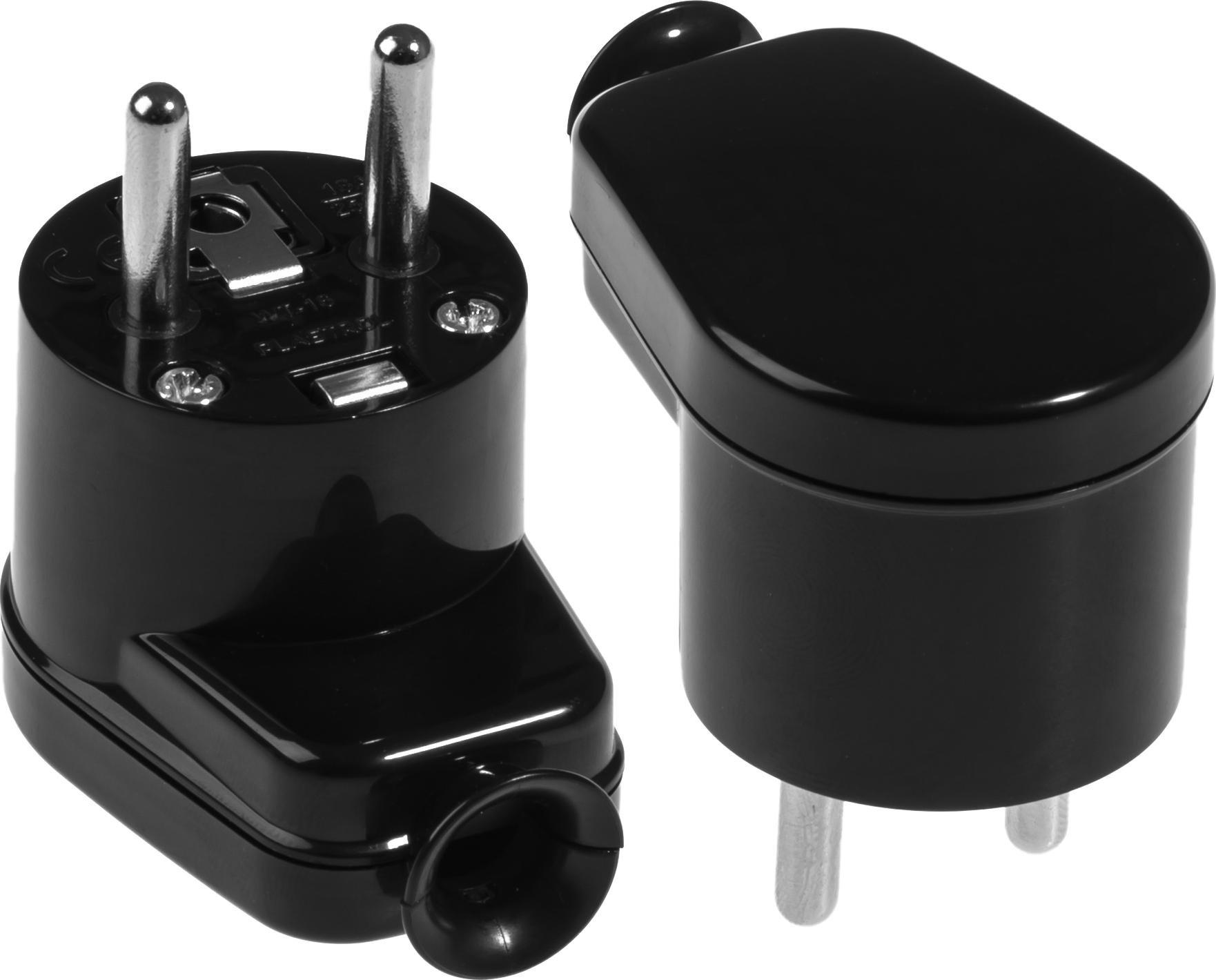 AWTools ANGLE PLUG 10ks. ČERNÁ WT-16.