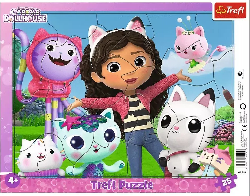 Trefl 25dílné puzzle s rámečkem - Seznamte se s Gabi