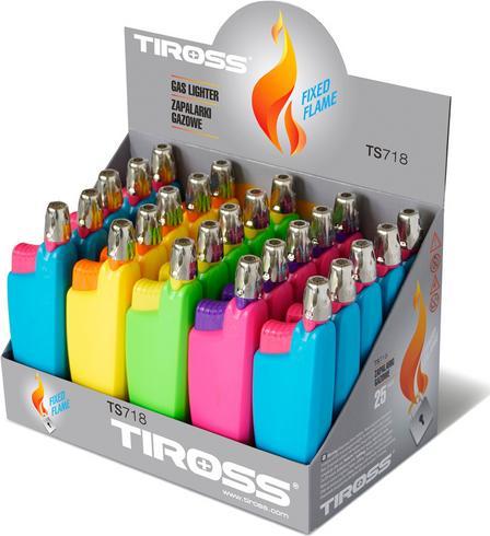 Tiross Výsuvný plynový zapalovač TIROSS, 25dílný. FUGOS TS-718