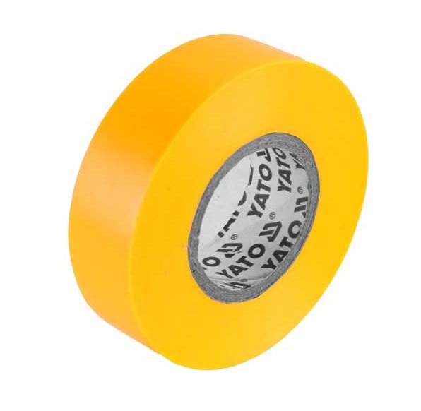 Yato Electrical izolačná páska 15x0, 13mm 20m PVC, izolácia-max 40kV žltá - YT-81594