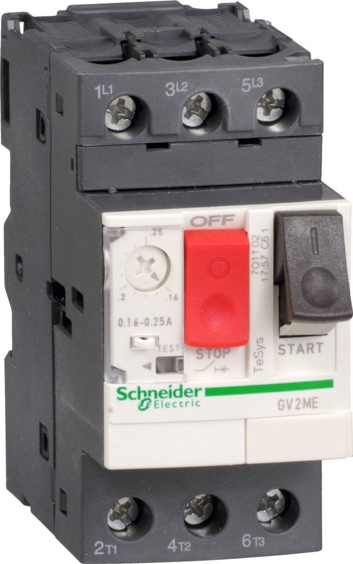 Schneider Electric Motor spínač 3P 0,55kW 1,0-1,6A PL GV2ME06AP
