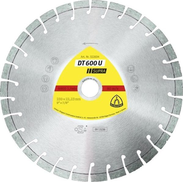 Klingspor Diamond Shield 350 mm x 3,0 mm x 25,4 mm DT600U, vyztužený beton (325195)