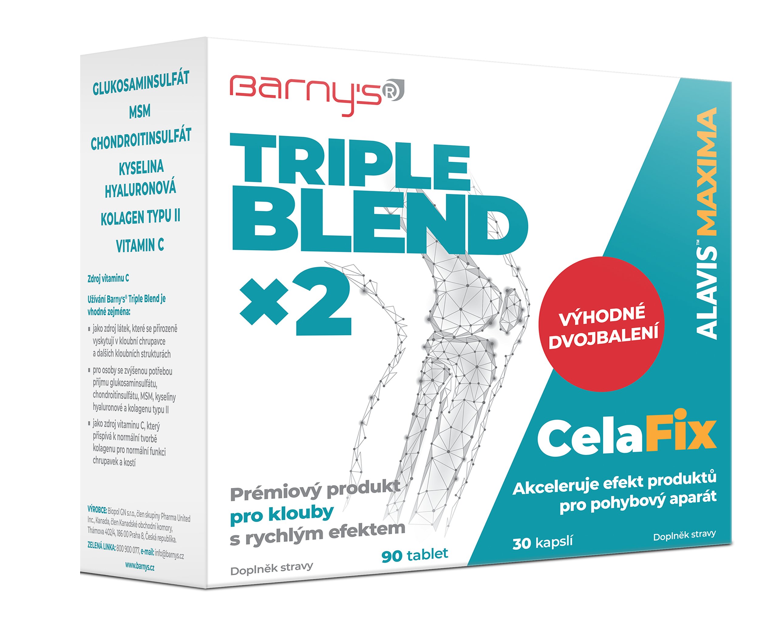 Barny s Triple Blend ×2 90 tablet+30 kapslí