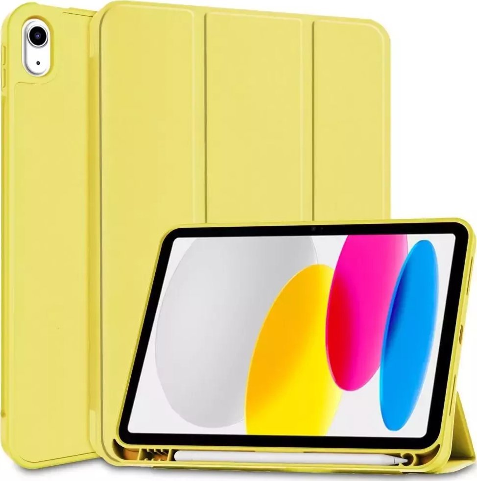 Pouzdro na tablet 4kom.pl SC Pen obal na tablet pro Apple iPad 10.9 2022 ŽLUTÝ