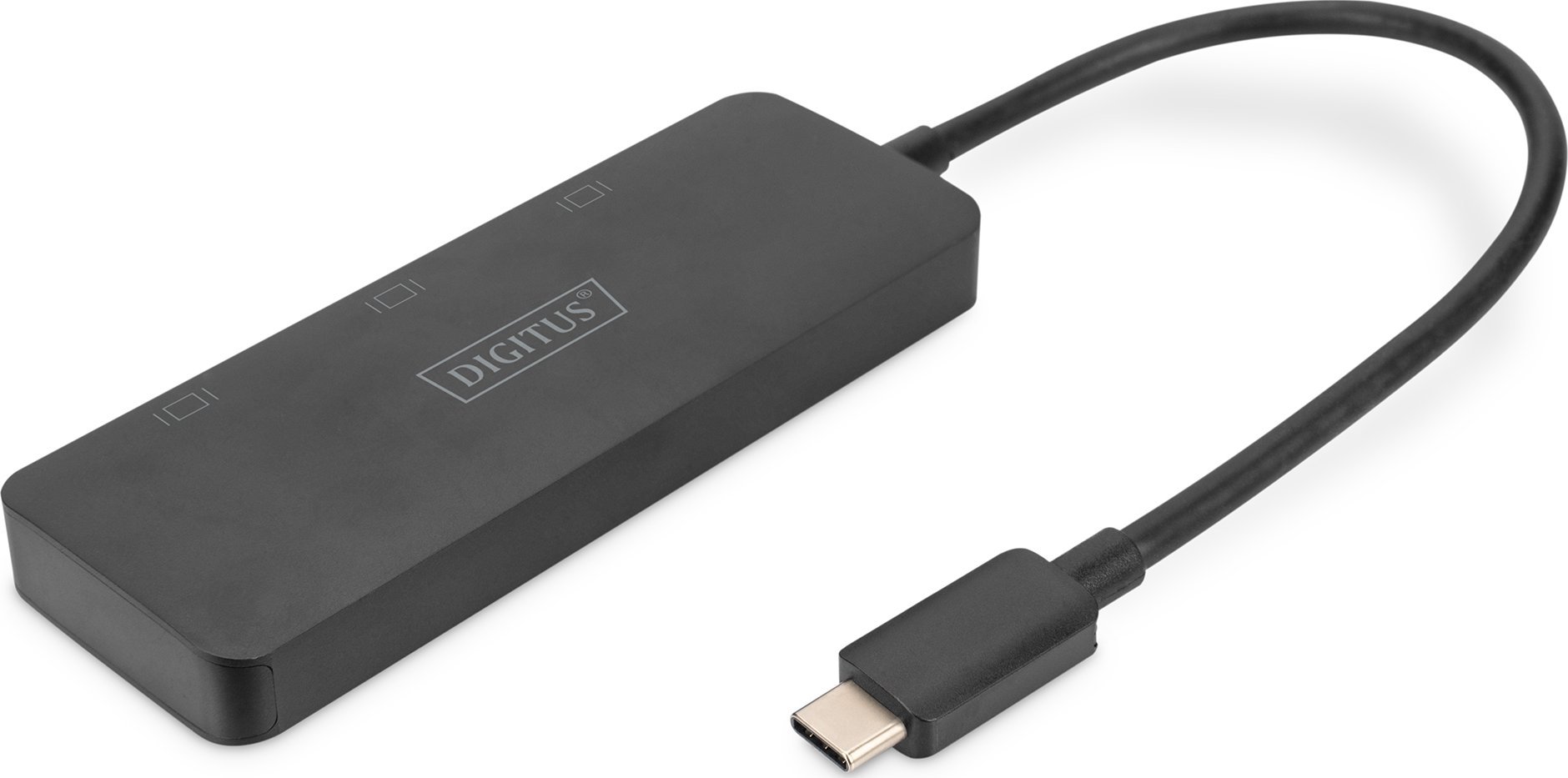 Hub USB Digitus Digitus USB-Hub 3-port C-> 3xhdmi M.Kabel Schwarz