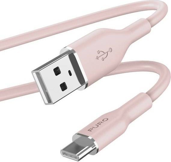 Puro USB-A – USB-C kabel USB 1,5 m růžový (PUR676)