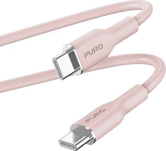 Puro USB-C – USB-C kabel USB-C 1,5 m růžový (PUR670)