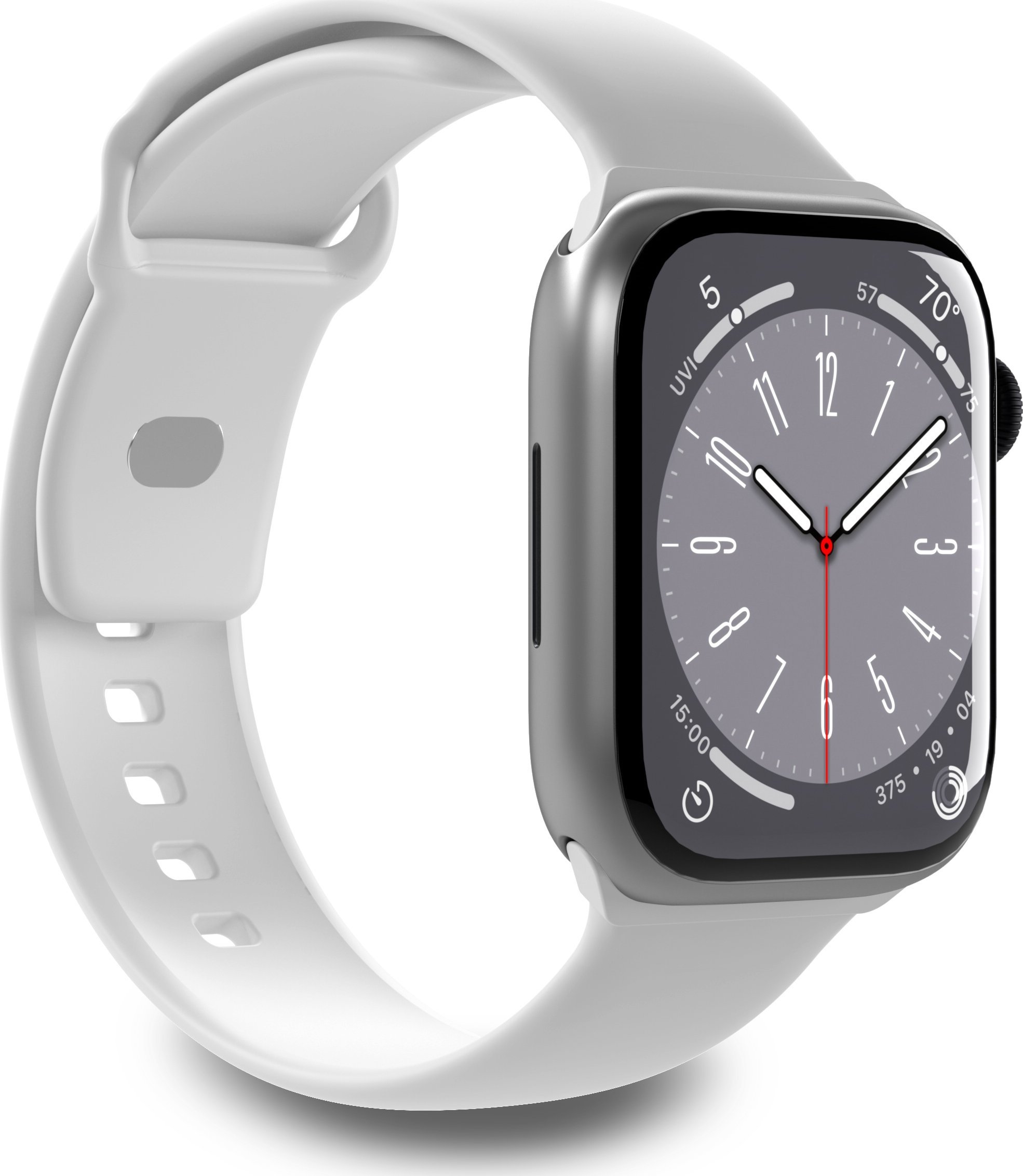 Řemínek pro Apple Watch Puro PURO ICON 4/5/6/7/SE/8 40/41 mm (S/M & M/L) (bílý)
