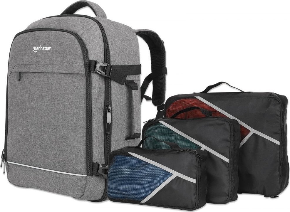 Batoh Manhattan Manhattan 17,3 40l batoh na notebook na cesty, šedý