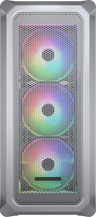 COUGAR Archon 2 Mesh RGB (White) | PC Case | Mid Tower / Mesh Front Panel / 3 x ARGB Fans / 3mm TG Left Panel