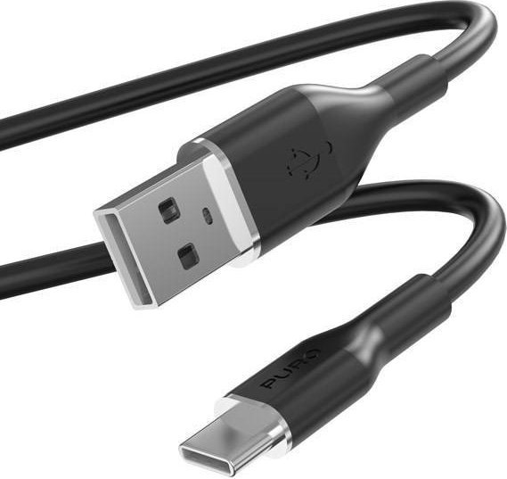Puro USB-A – USB-C kabel USB 1,5 m černý (PUR675)