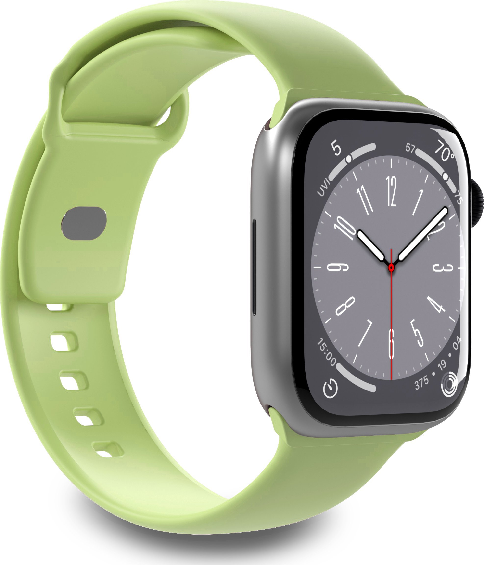 Puro ICON Apple Watch Řemínek 4/5/6/7/SE/8 40/41 mm (S/M & M/L) (Matcha Green)