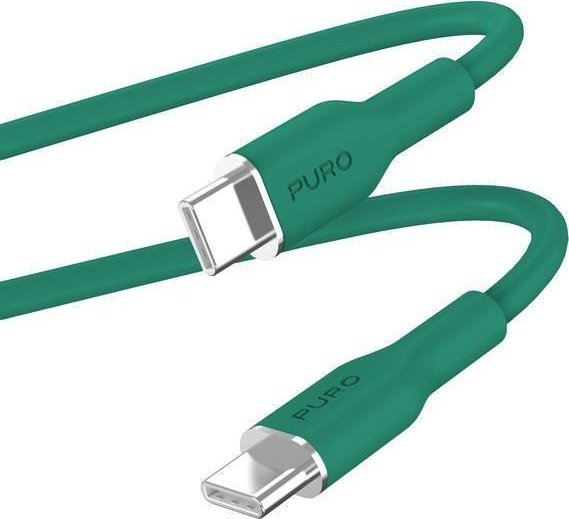 Puro USB-C – USB-C USB kabel 1,5 m zelený (PUR672)