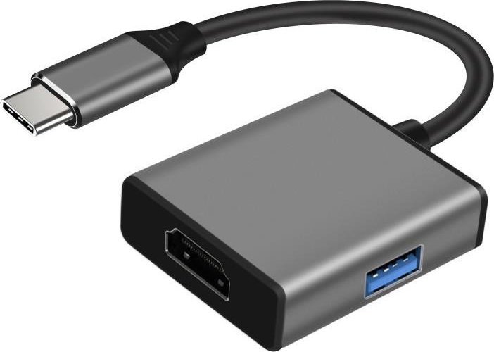 Art USB HUB HUB USB-C na HDMI 4K 30Hz + adaptér USB 3.0