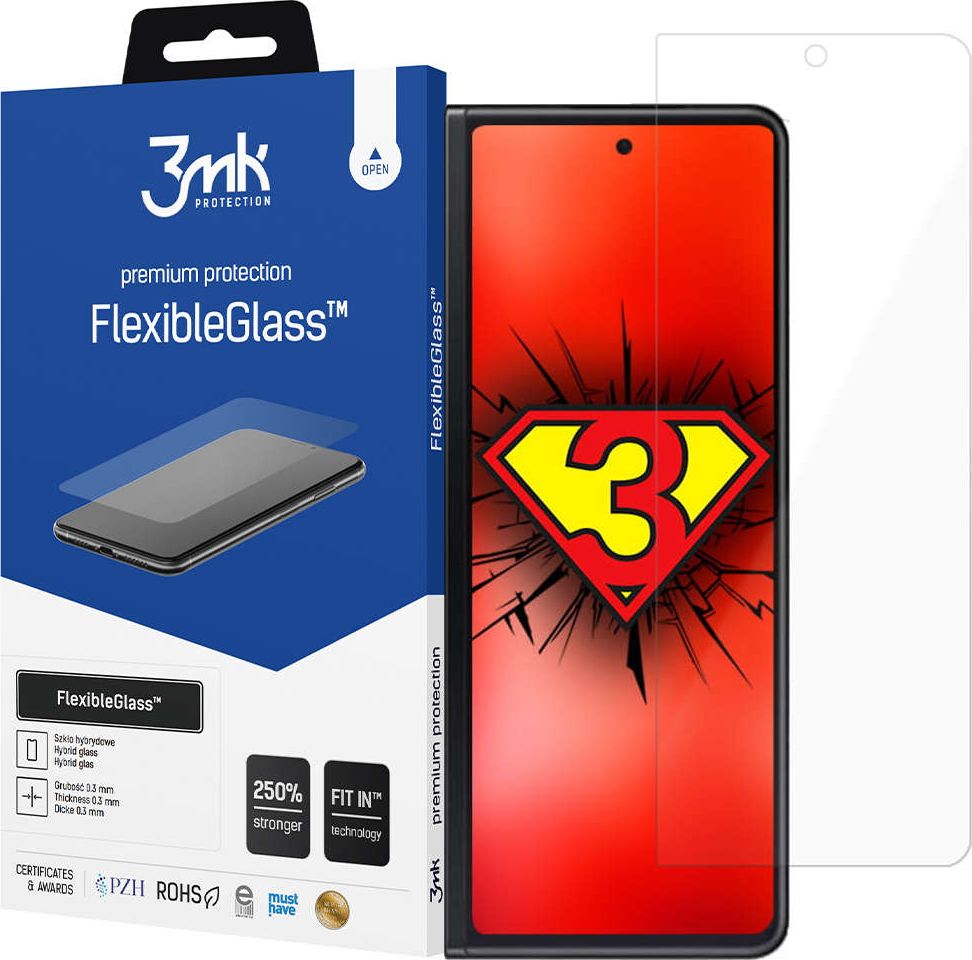 3mk hybridní sklo FlexibleGlass pro Samsung Galaxy Z Fold3 5G (přední/vnější)