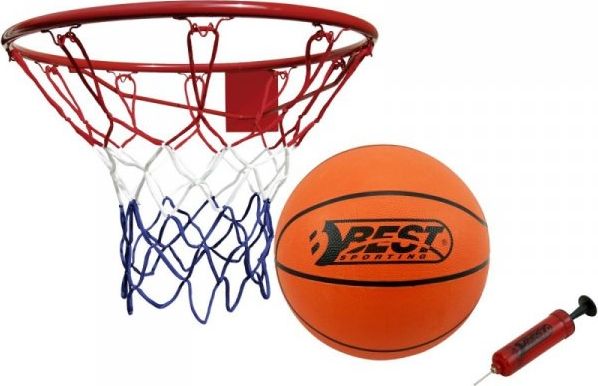 Najlepší športový basketbalový kôš 45 cm s loptou a pumpou