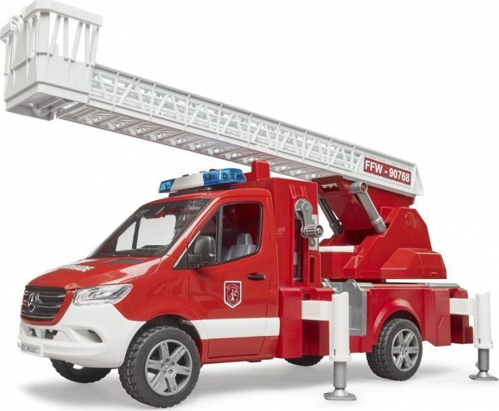 Bruder Hasičský vůz Mercedes Benz Sprinter se žebříkem a světly