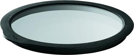 Rosle víko na čerstvé potraviny 8 cm sklo/silikon transparentní/černé